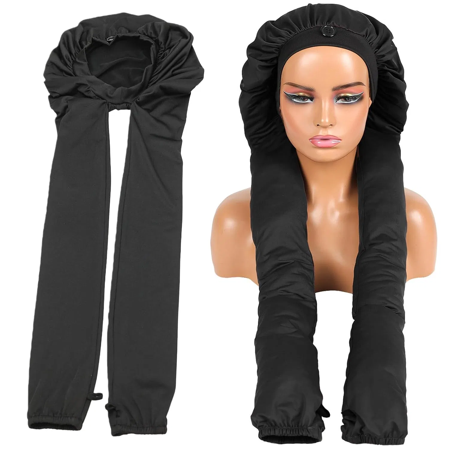 Шапочка для душа для длинных волос, ZYKEJJDDAK, Polyester, 56-58 см, C — фото 2