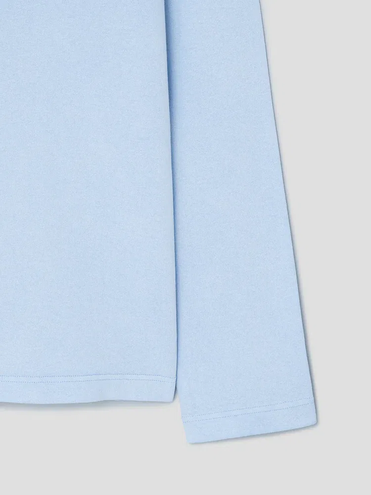 Футболка с длинным рукавом, пигментная окраска Le Tshirt Pigmento Ml JACQUEMUS, Blue — фото 4