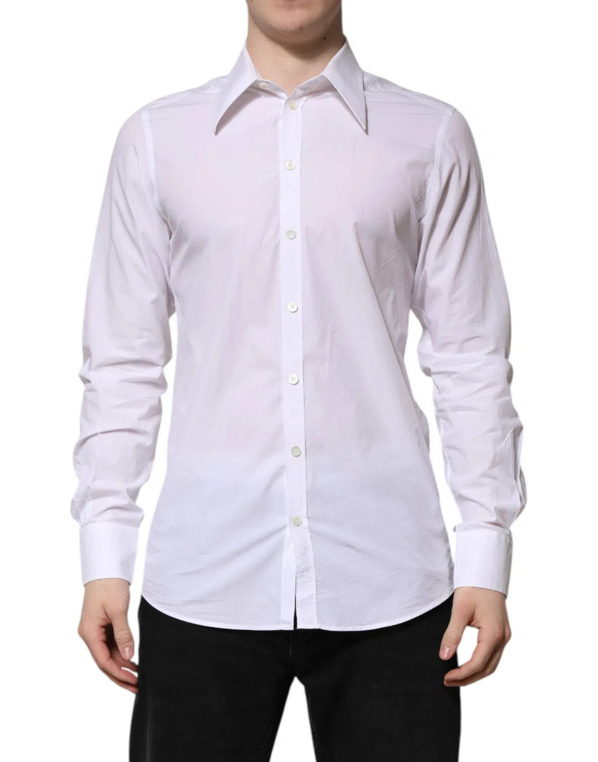 Мужская рубашка с длинным рукавом Dolce & Gabbana, White