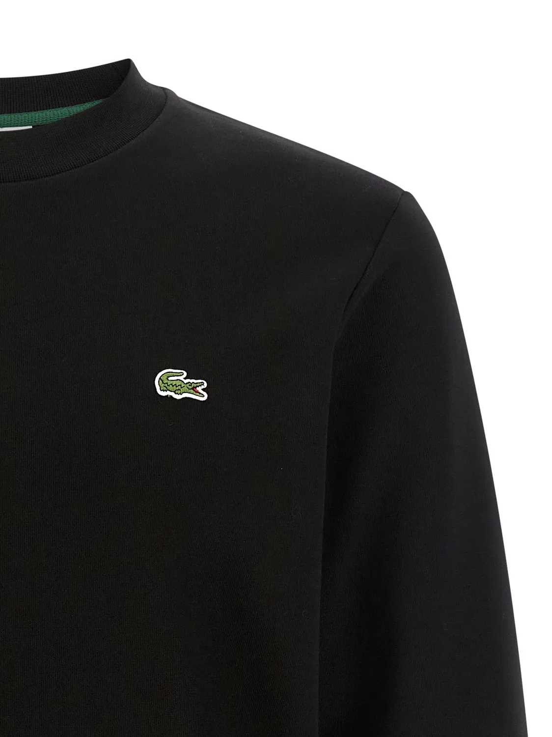 Мужской свитшот с вышитым логотипом, черный Lacoste, Black — фото 3