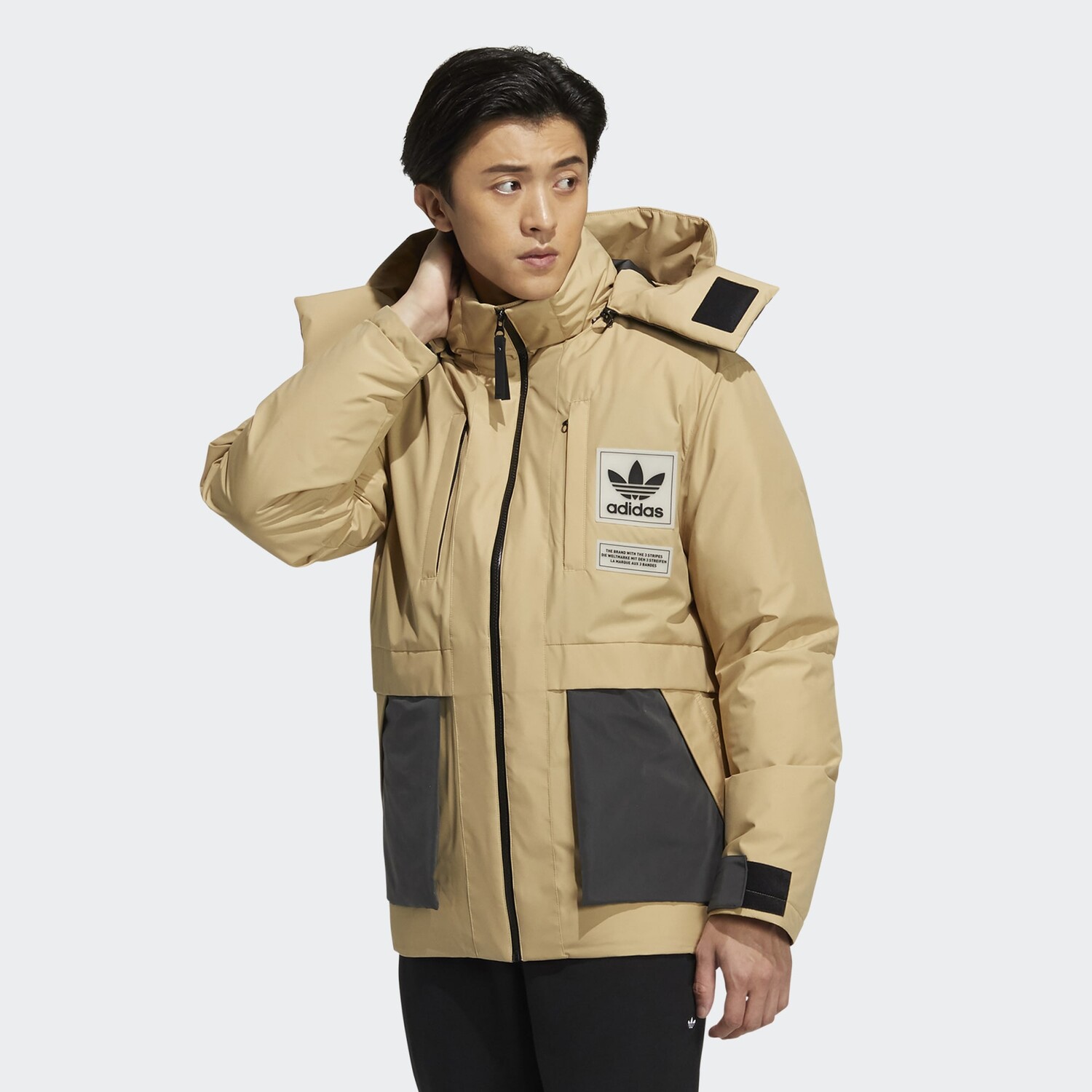 Куртка Adidas Originals Innovation Fabric, бежевый — фото 2