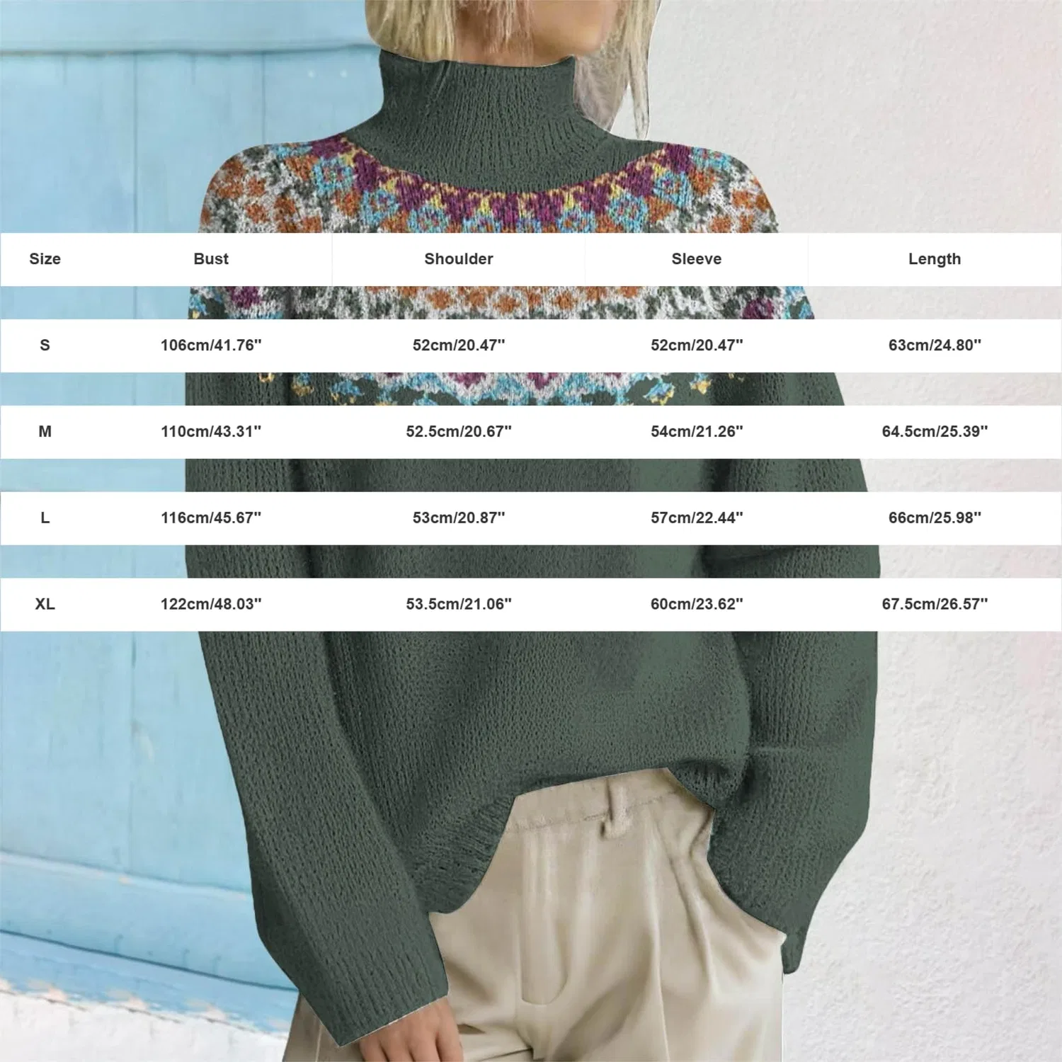 Женский свитер с жаккардовым узором Norwegian Women Sweater, 001 Dark Gray — фото 3