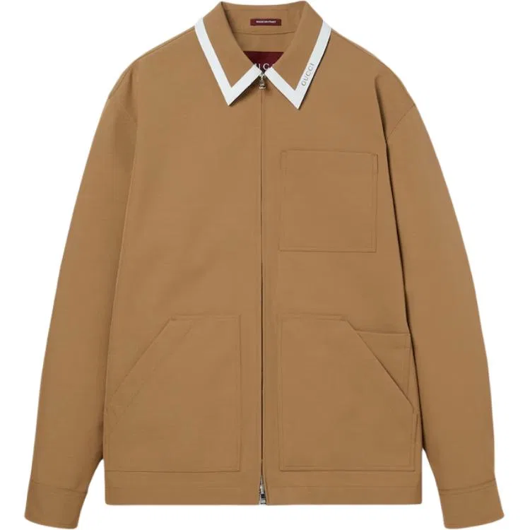 Мужская куртка с острым воротником GUCCI, Beige