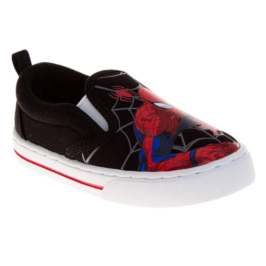 Кеды на скользящей подошве с принтом Spider-Man, Black Red