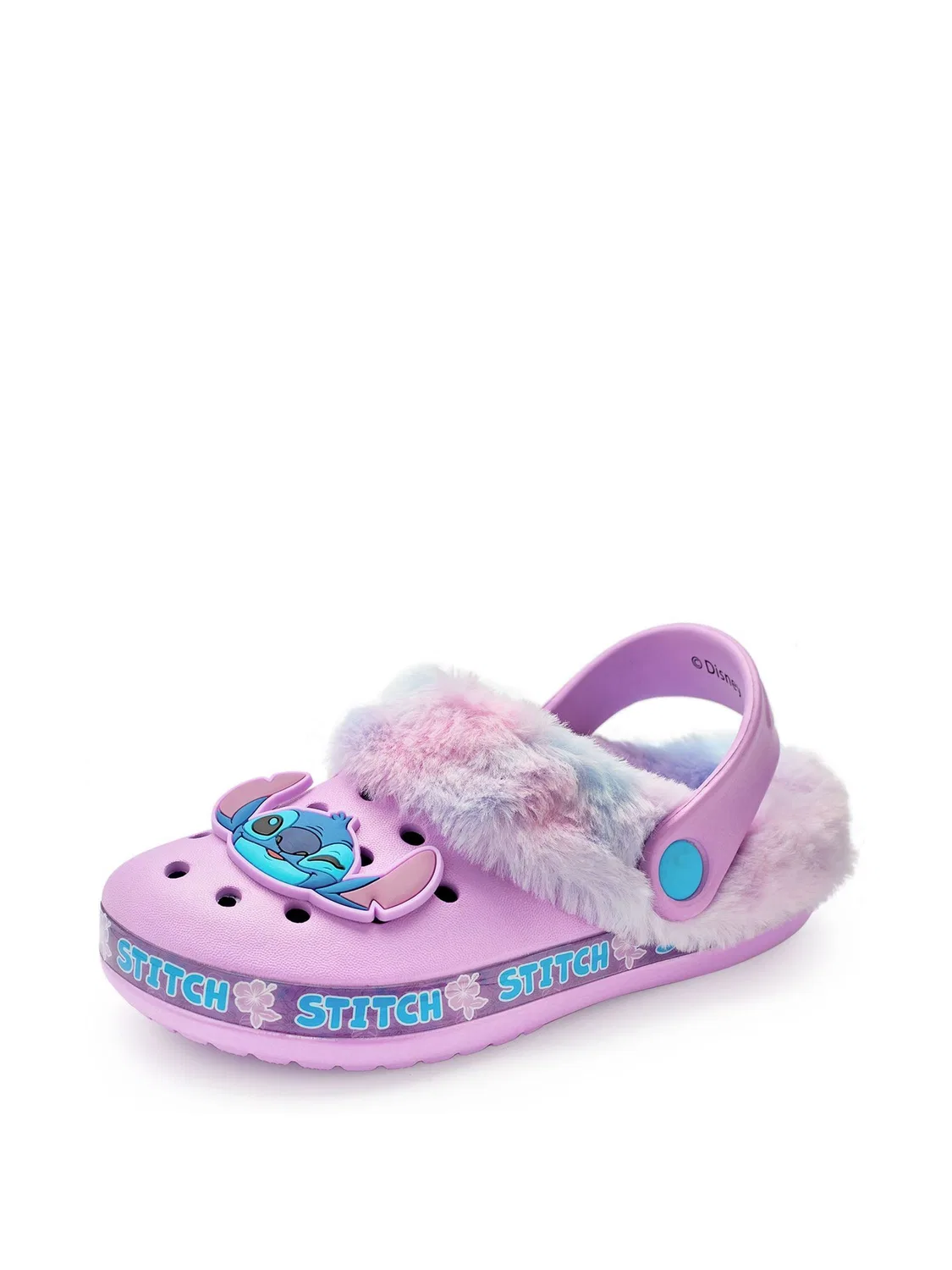Клоги, детские, с подкладкой из искусственного меха, Disney Stitch Vanilla Underground, фиолетовый — фото 2