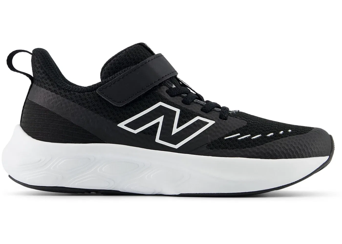 Детские кроссовки на липучке New Balance 625 Hook and Loop, Black/NB 103 White