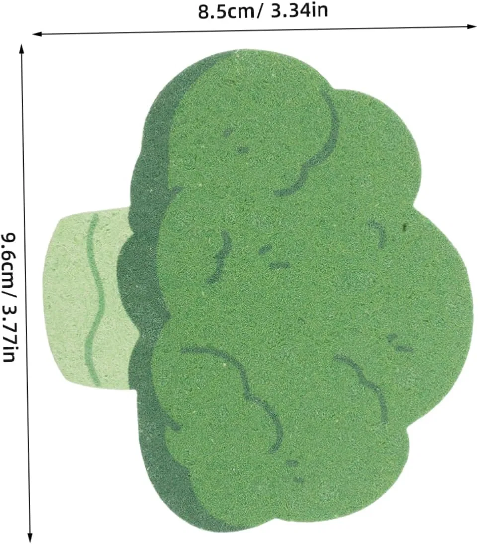 Губка для тела из целлюлозы, набор 5 шт, NIYANGLE, 9.6x8.5x0.2 см — фото 2