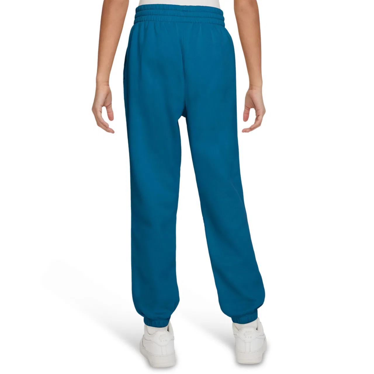 Брюки для девочек NSW Loose Club Fleece Pant Nike, цвет Teal/White — фото 2