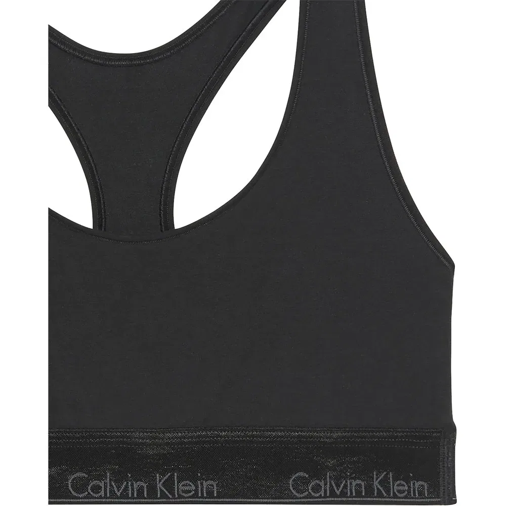 Бюстгальтер без подкладок Calvin Klein, черный — фото 3