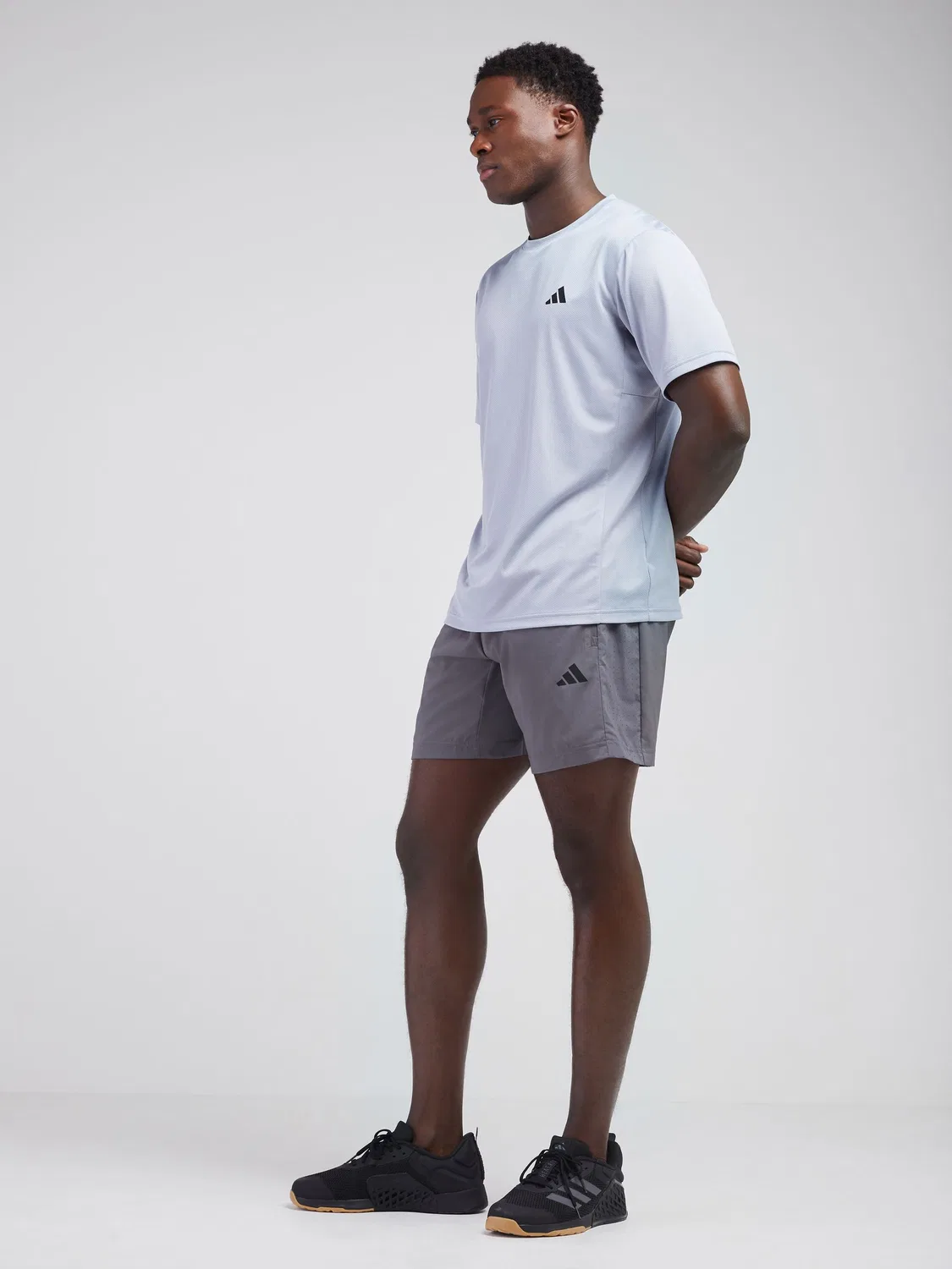 Шорты тренировочные Workout Essentials Base adidas, серый — фото 4