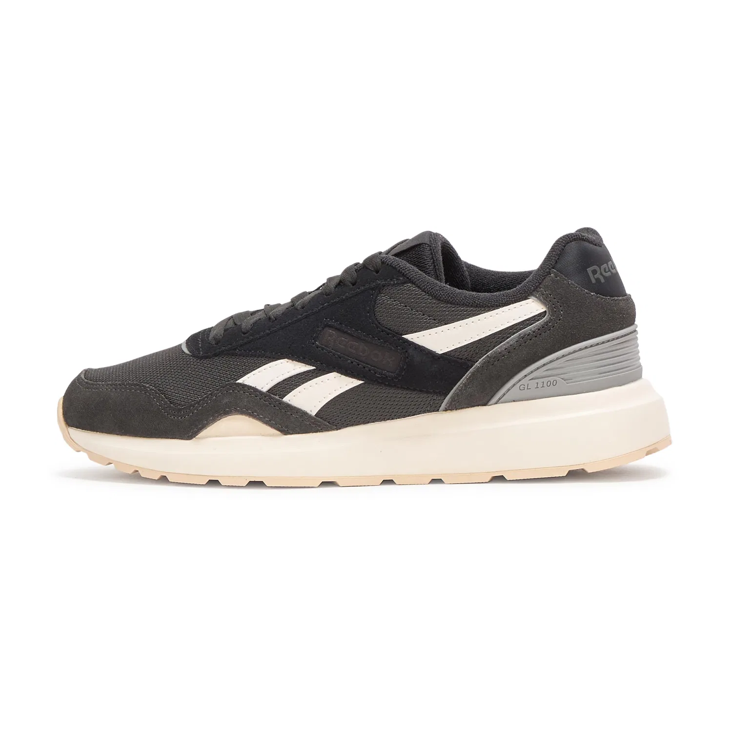 Детские кроссовки для девочек с DMX Reebok, Gl1100, Gray Chalk Black Night — фото 2