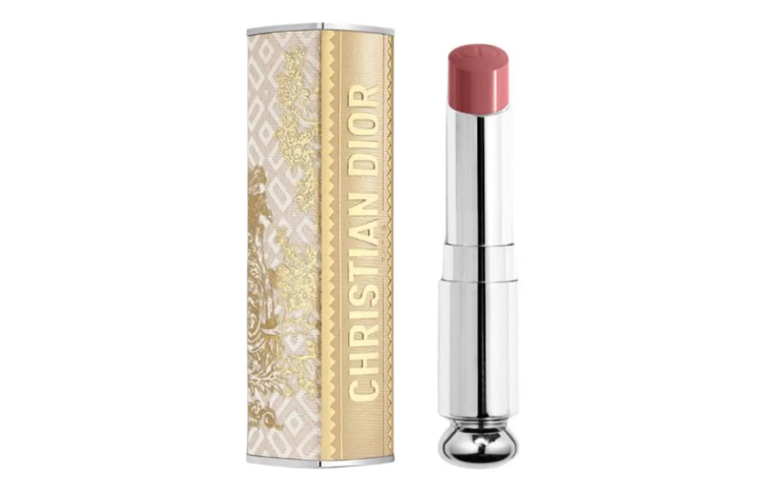 Женская помада увлажняющая, модель 521 Diorelita Taro Paste Macaron, DIOR, Christmas Limited Edition