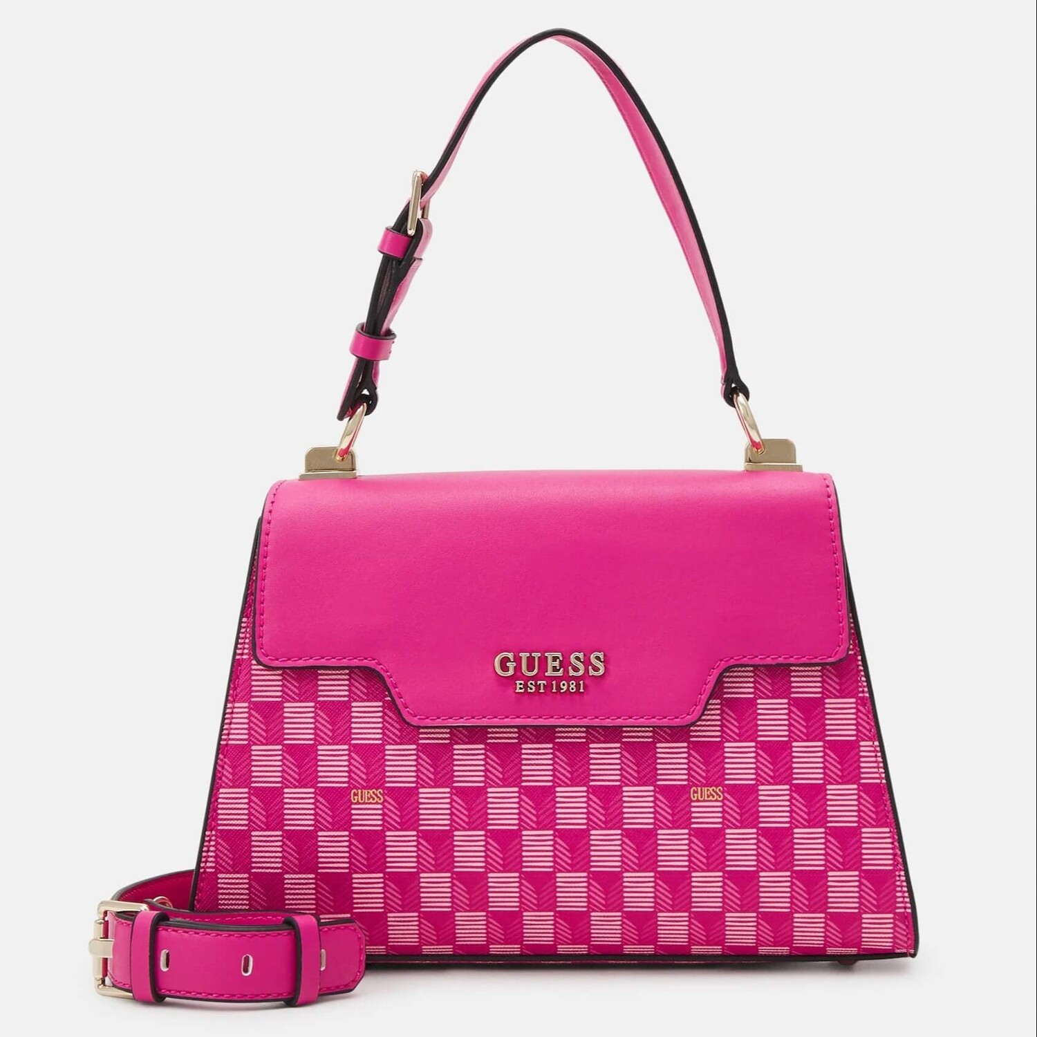 

Сумка Guess Hallie, ярко-розовый