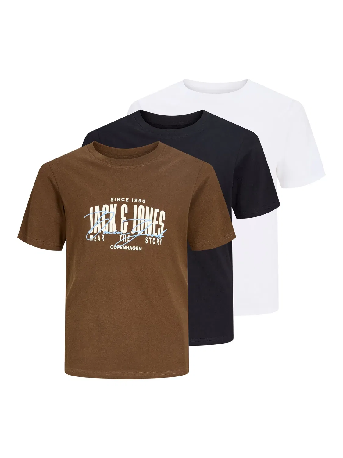 Комплект футболок с принтом Jack & Jones Junior, черный