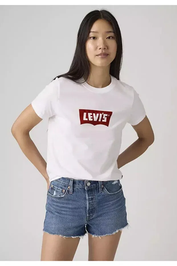 Женская футболка с принтом Women'S Graphic Favorite T-Shirt 005Gv-0024 Levi'S, White — фото 3