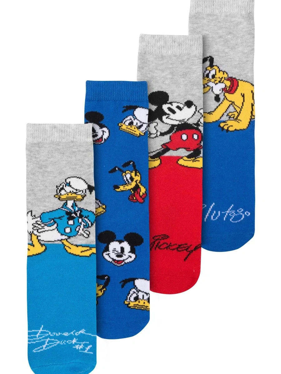 Носки MICKEY MOUSE и Дональда Дака с Плуто, разных цветов