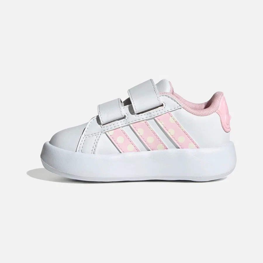 Детские спортивные кроссовки с принтом Микки Маус adidas Grand Court Minnie Cf I, Белый — фото 2