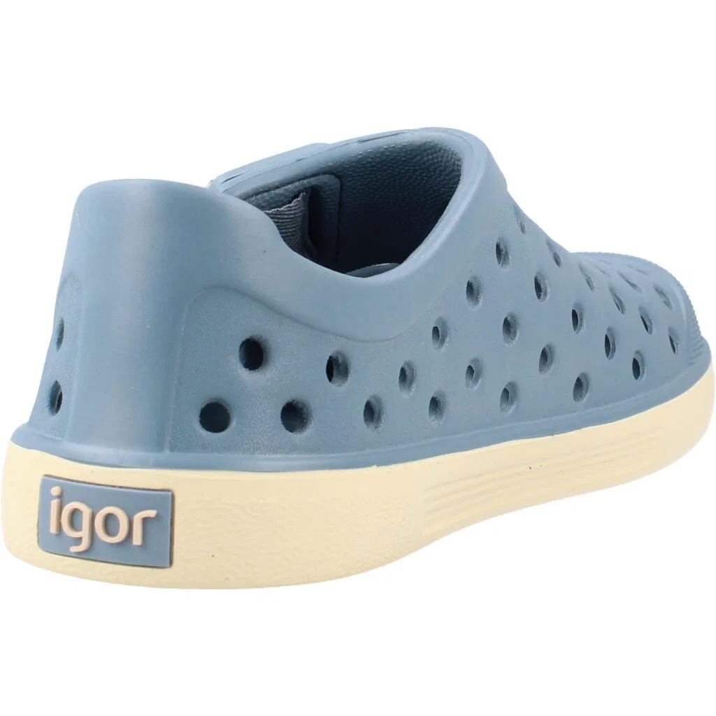 Детские ботинки для мальчиков с широкой колодкой Igor, BLAU — фото 3