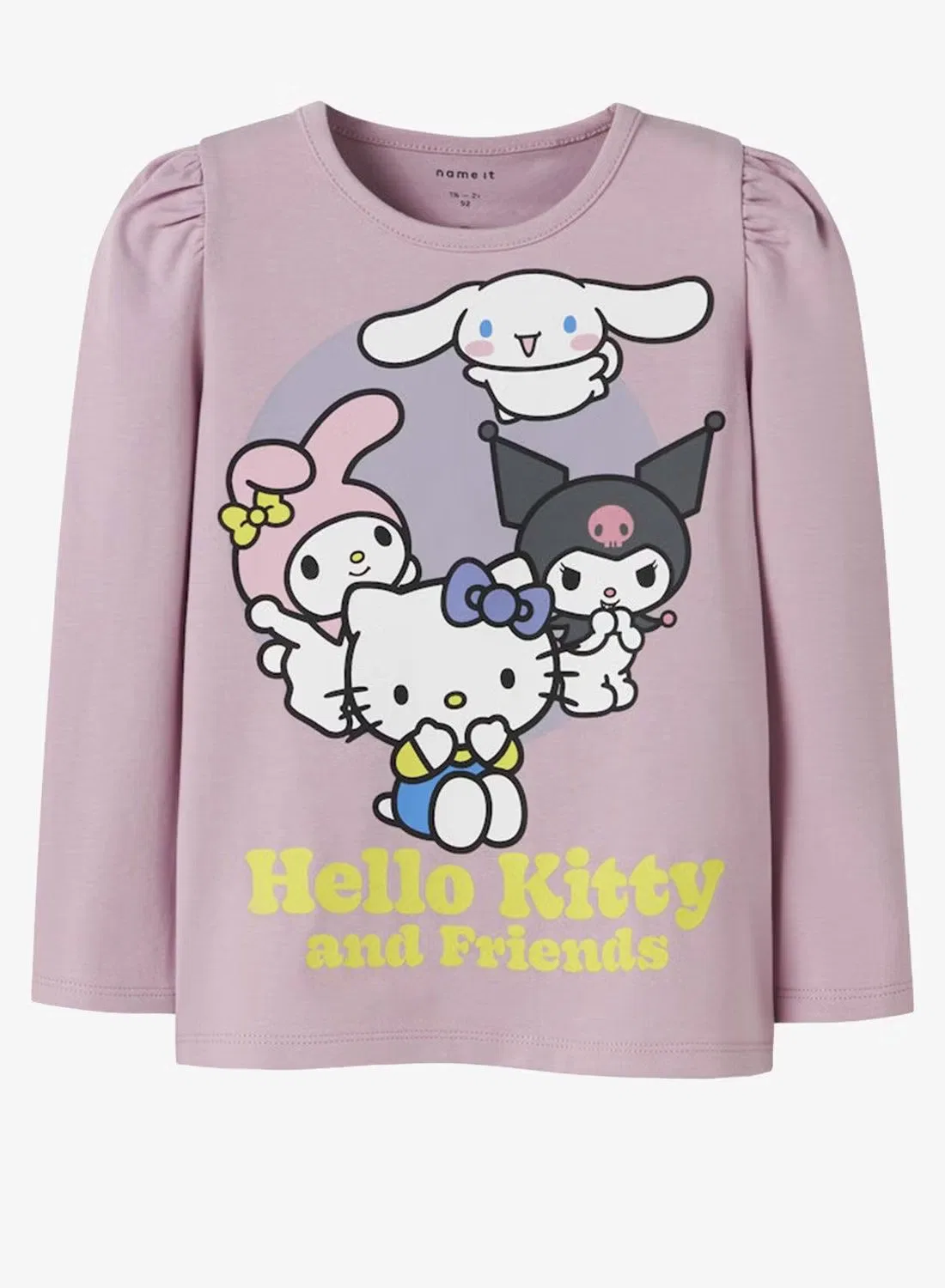 Футболка с длинным рукавом с принтом Hello Kitty Name It, розовый — фото 2