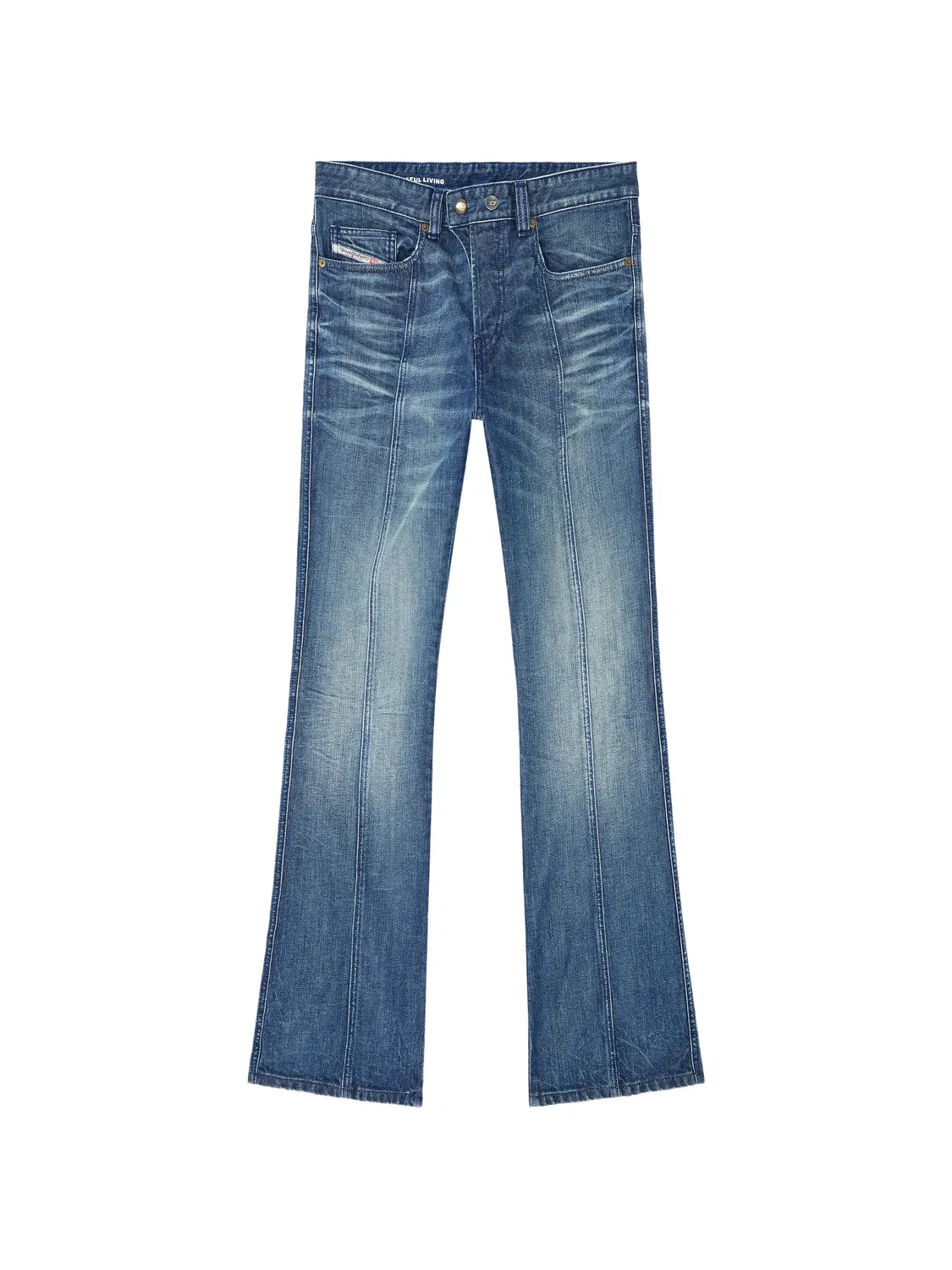 Джинсы bootcut 1998 D-Buck средней посадки Diesel, синий