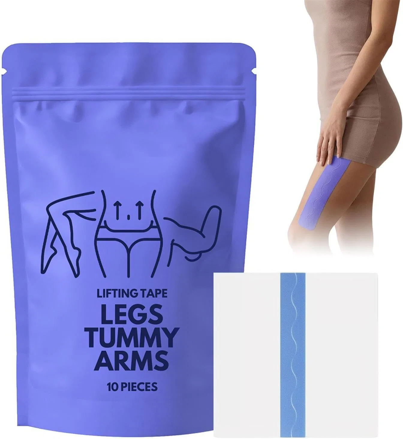 Невидимая контурная лента для подъема бедер Body Tape, 20 шт Generisch