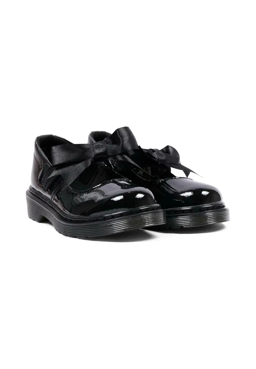 Балетки Dr. Martens с ремешком на щиколотке, кожаные, черные — фото 2