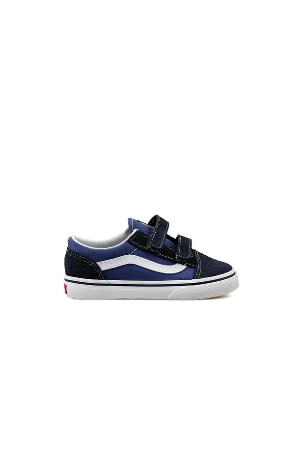Детские кеды для девочек на липучке Vans, Lacivert/3ynvy1