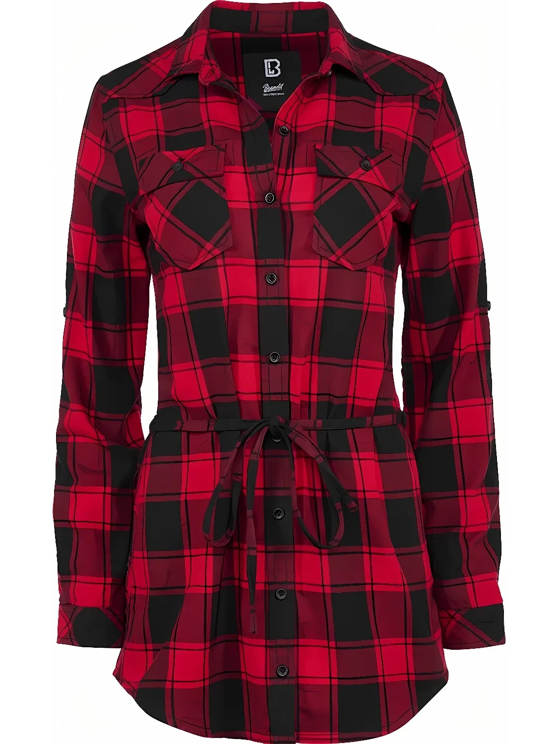Женское мини-платье рубашечного кроя Lucy Longshirt Brandit, Red