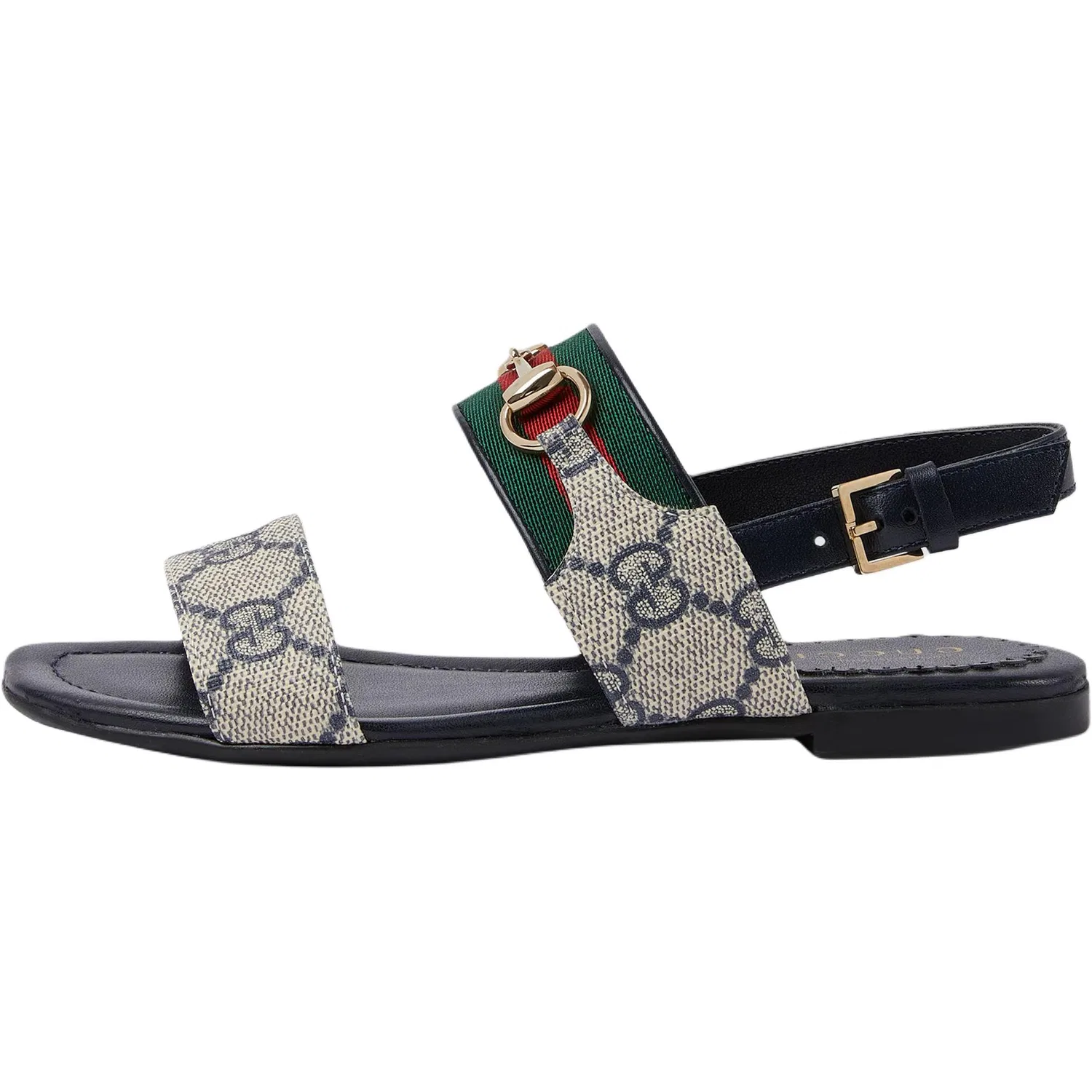 Детские сандалии Gucci GG Supreme Low Top, кожаные, синие