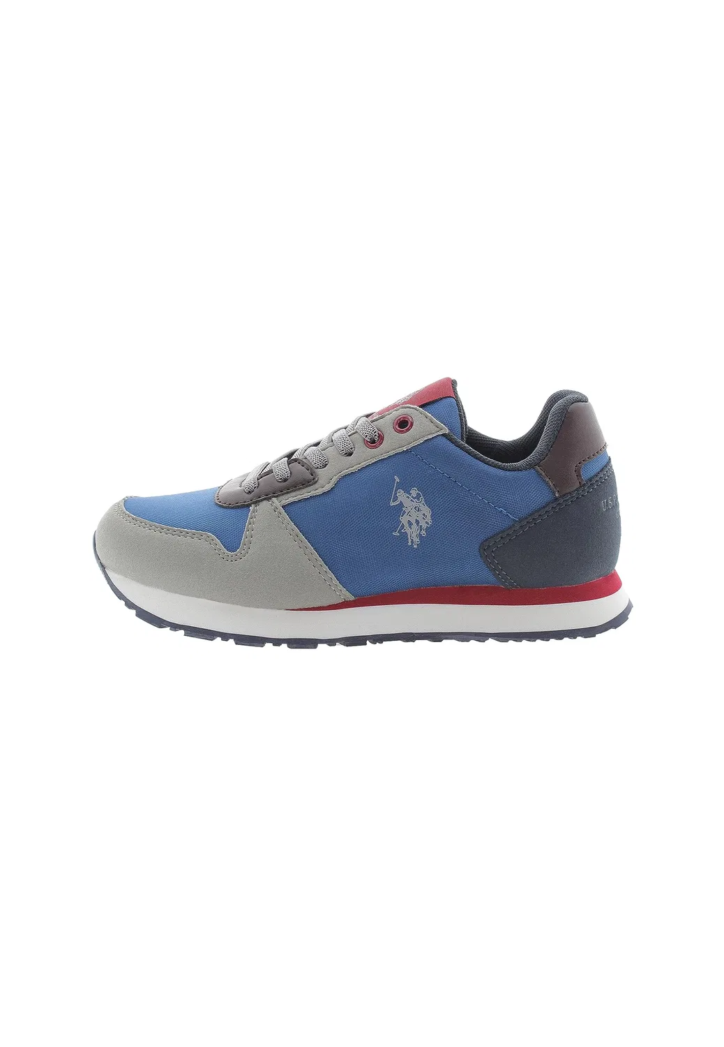 Детские кроссовки для мальчиков на шнурках Nobik011k/Cnh1 U.S. POLO ASSN., Blu Grigio