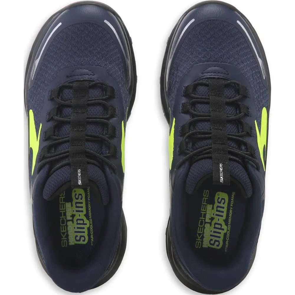 Детские слипоны Glide-Step Plus Skechers, Navy/Black — фото 4