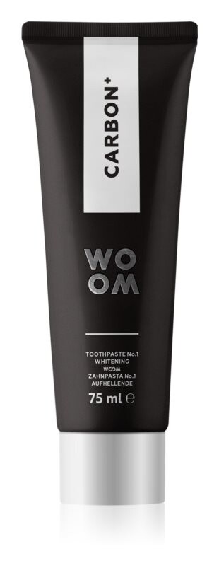 

Черная отбеливающая зубная паста WOOM Carbon+ Toothpaste