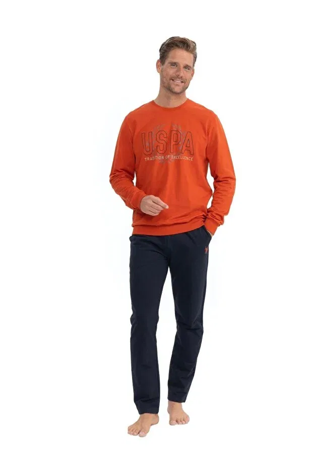 Мужской спортивный костюм с длинным рукавом U.S. Polo Assn., Orange