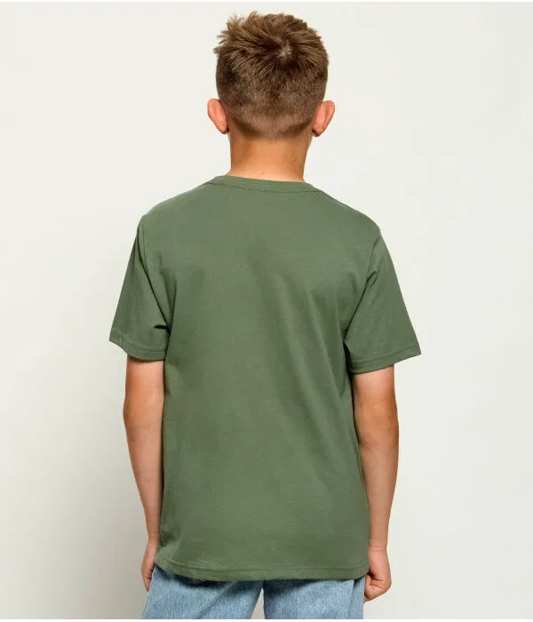 Детская футболка с круглым вырезом Polo Ralph Lauren, Verde Oliva — фото 3