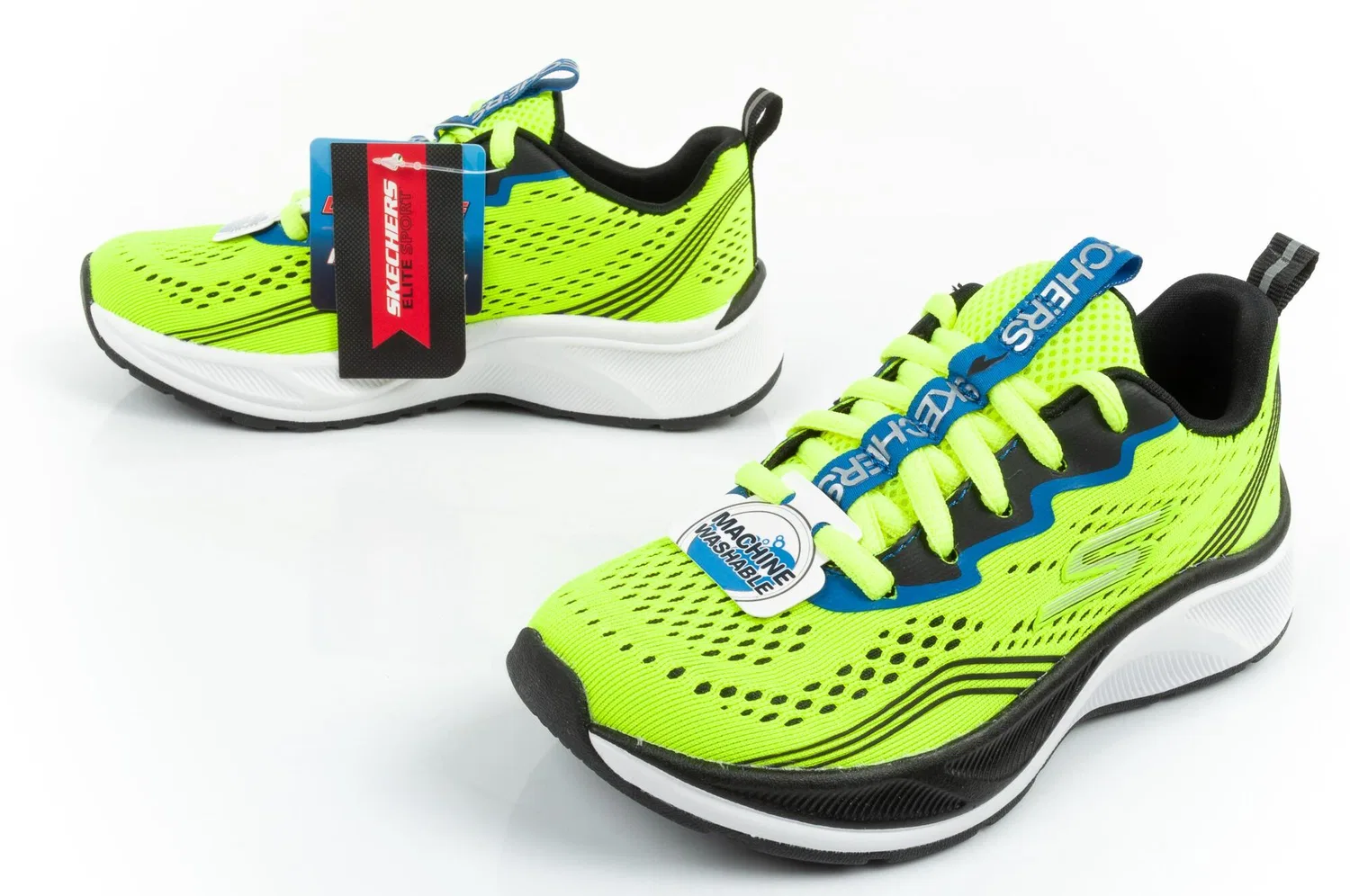 Детские спортивные кроссовки Elite Sport Push Pace Skechers, Желтый — фото 4