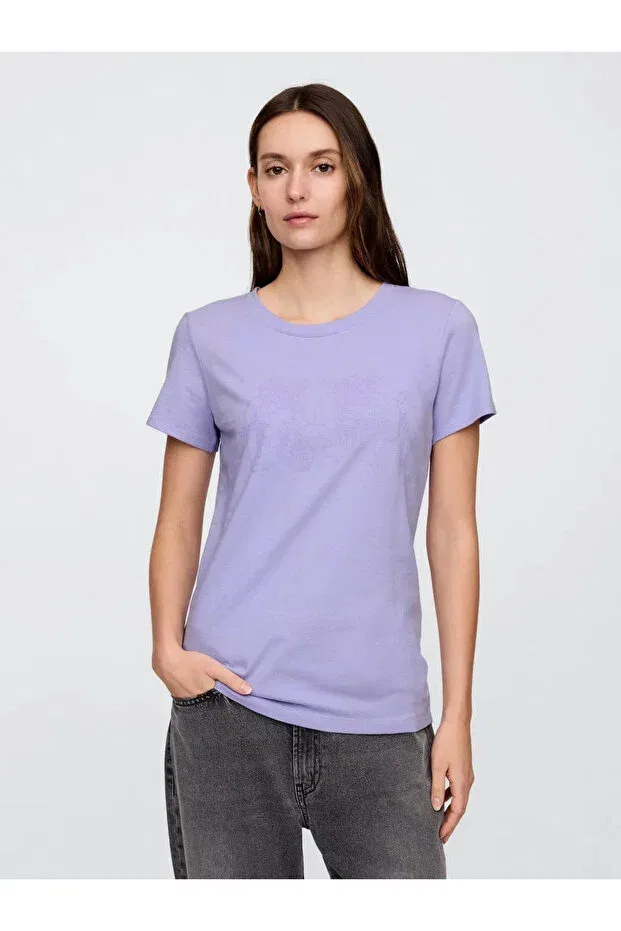 Женская футболка с принтом Gap, Lilac