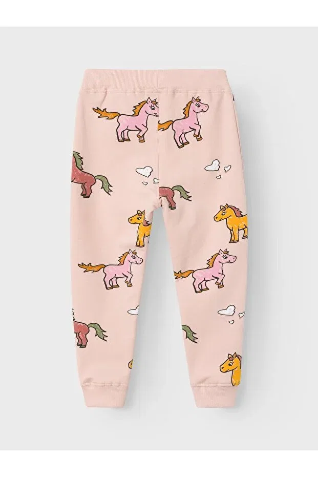 Детские спортивные штаны для девочек скинни pink Name It, Pink — фото 2