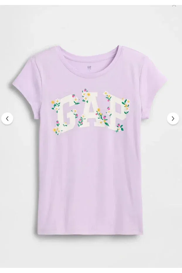 Детская футболка с принтом Gap, Lilac