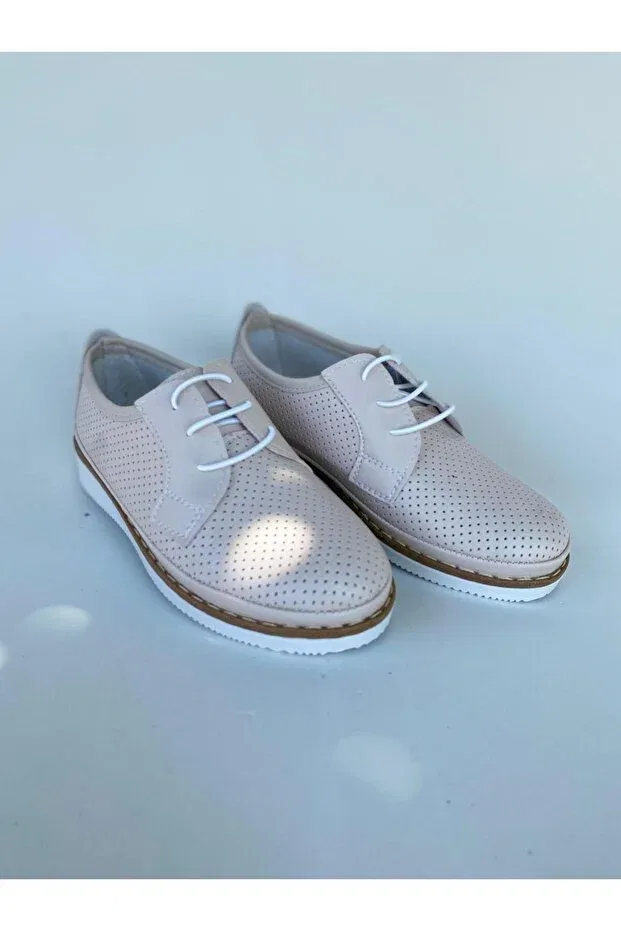 Детские туфли для мальчиков без шнурков Bircan, Beige Shoelace — фото 3