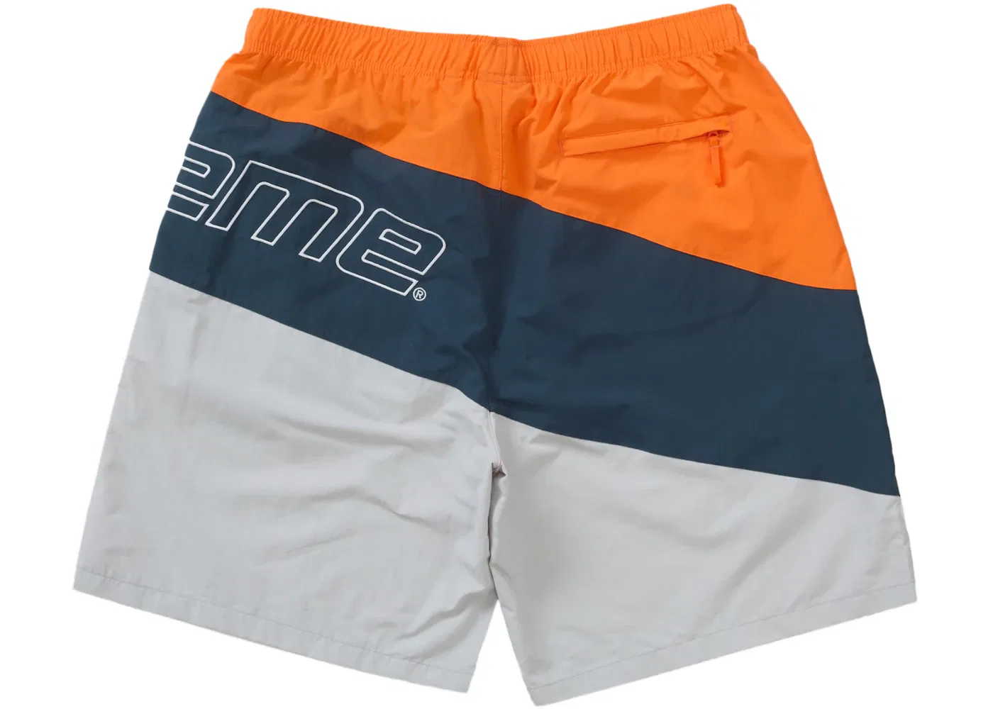 Мужские шорты из нейлона с изогнутыми панелями Supreme Short, Grey — фото 2