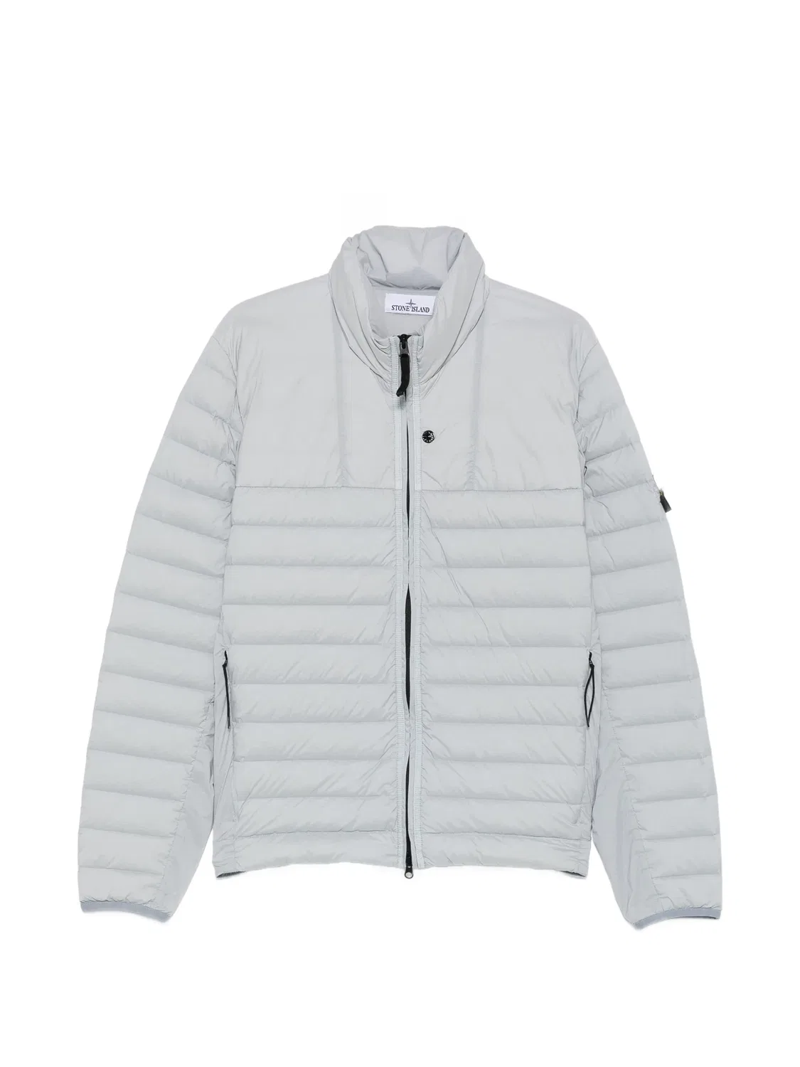 Стеганая куртка с нашивкой-логотипом Stone Island, серый