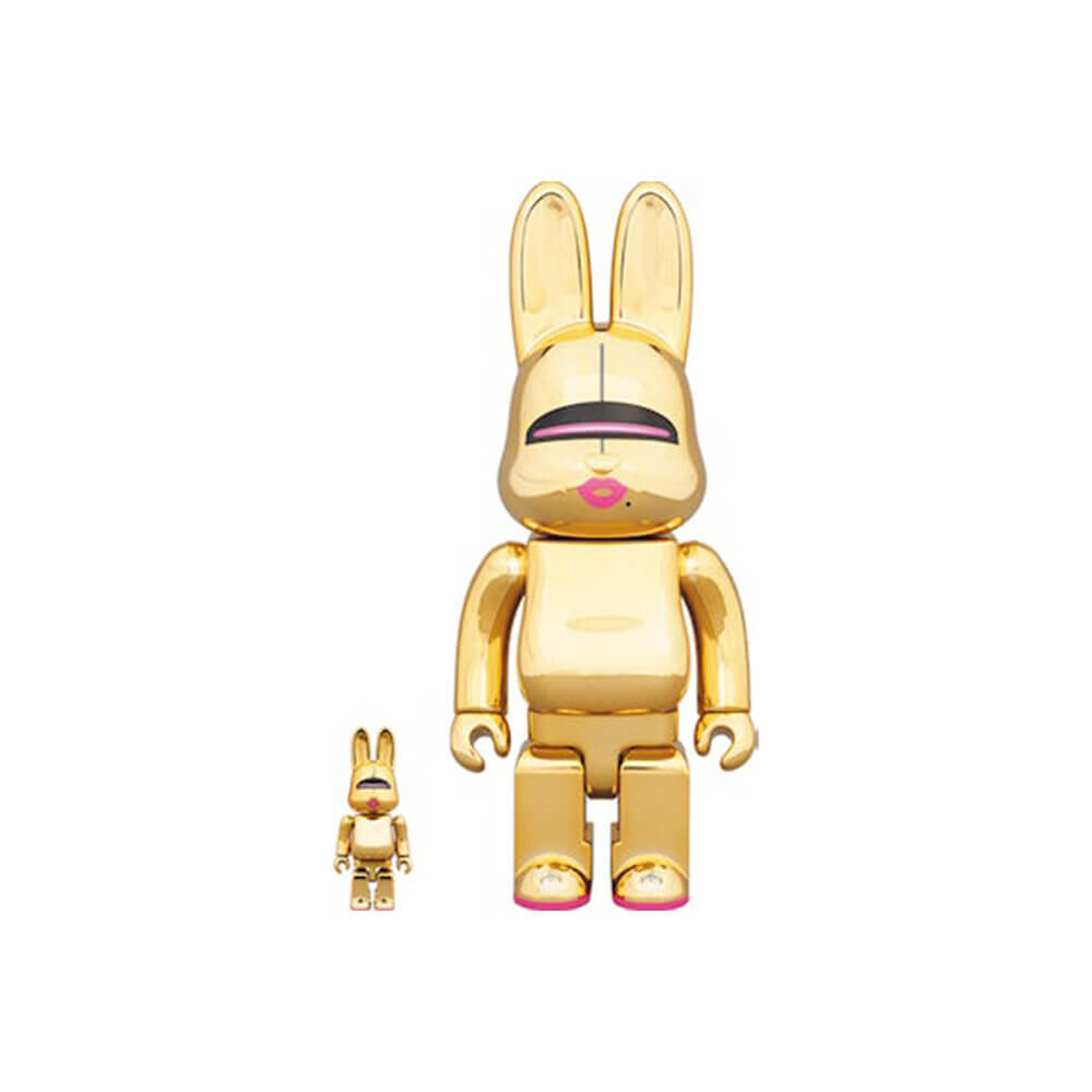 

Фигурка Bearbrick Rabbrick Hajime Sorayama Sexy Robot 100% & 400% Set, золотой