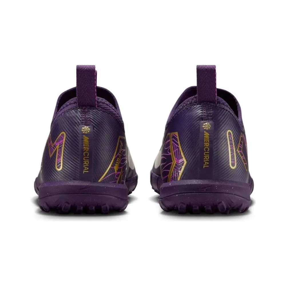 Детские футбольные бутсы для мальчиков на искусственном газоне Mercurial Jr Zoom Vapor 16 Academy Km Tf, фиолетовые Nike — фото 4