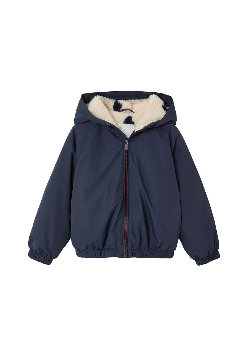 Jacke mädchen mit teddyfleece-futter - флисовая куртка Vertbaudet, Marine