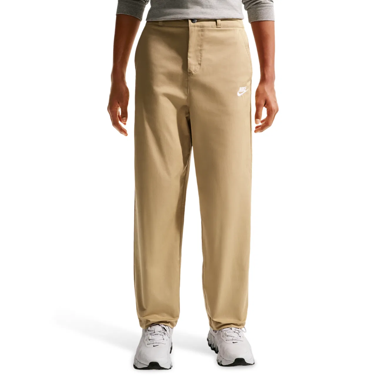 Детские брюки для мальчиков с завязками Nike NSW Club Woven Everyday Pant, Parachute Beige/White