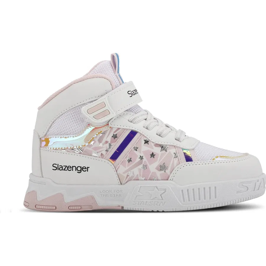 Детские кроссовки с шнуровкой Nurnberg Slazenger, Бело-розовый
