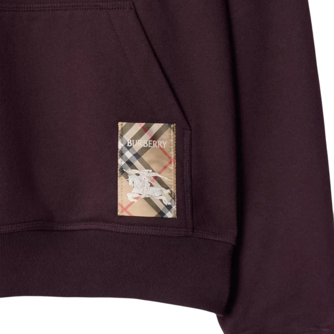 Мужской худи Burberry Check-Label Cotton — фото 4