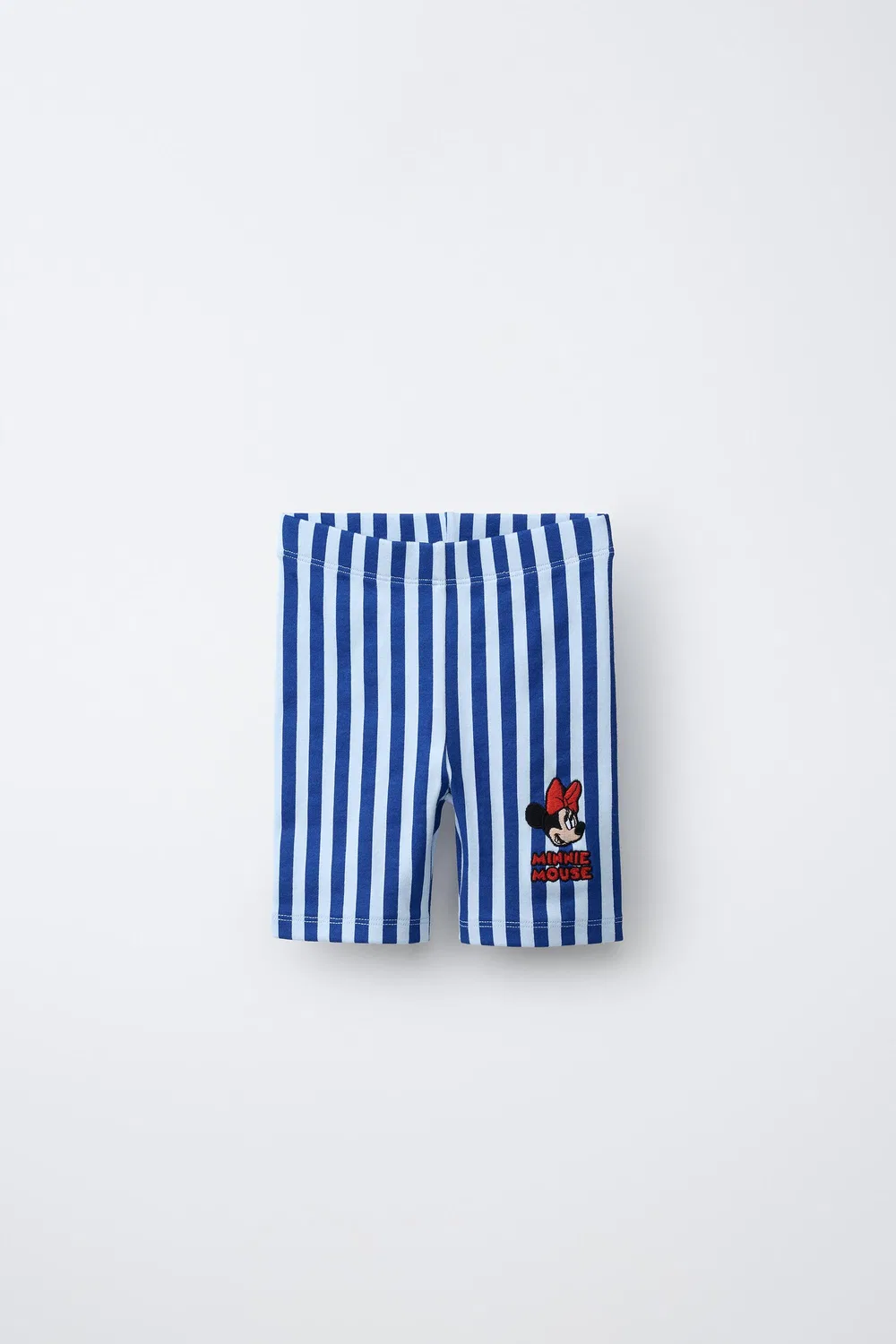 Полосатые вышитые леггинсы с изображением Минни Маус Disney ZARA, Blue