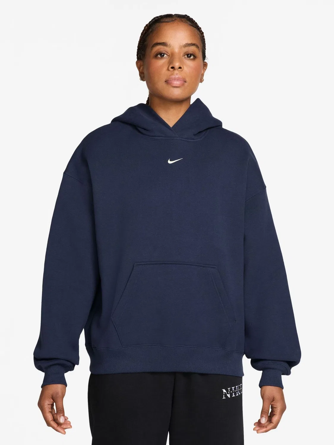 Толстовка оверсайз Nike Studio Fleece, Midnight Navy