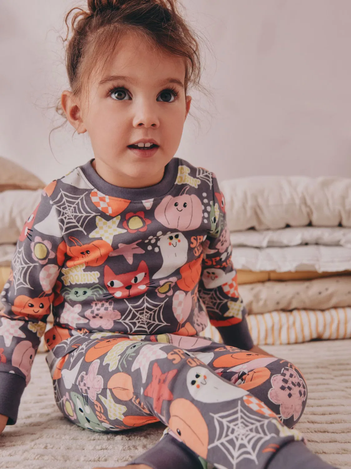 Пижама Next Halloween Snuggle в грязно-коричневых тонах — фото 3